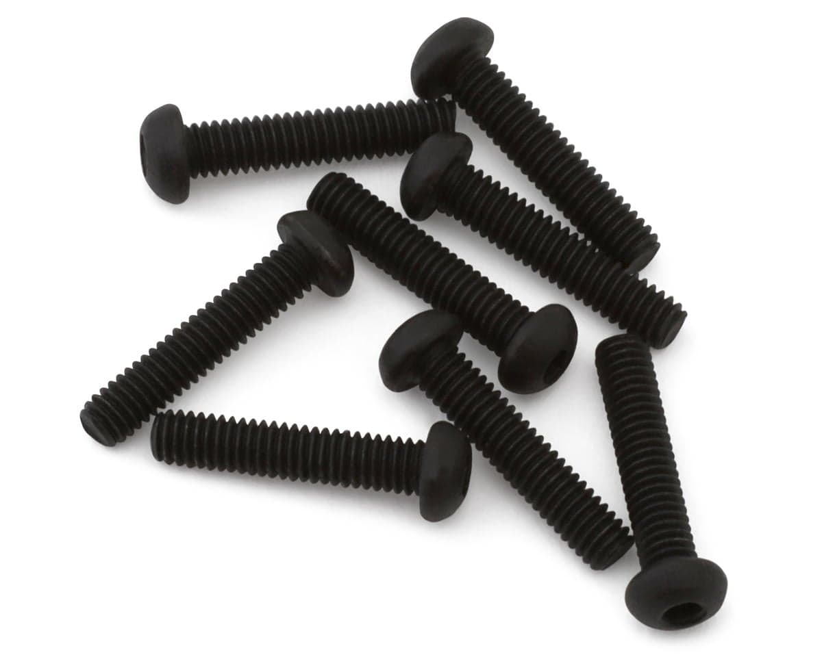Yokomo 2.5mm Button Head Socket Screws (8) (12mm)