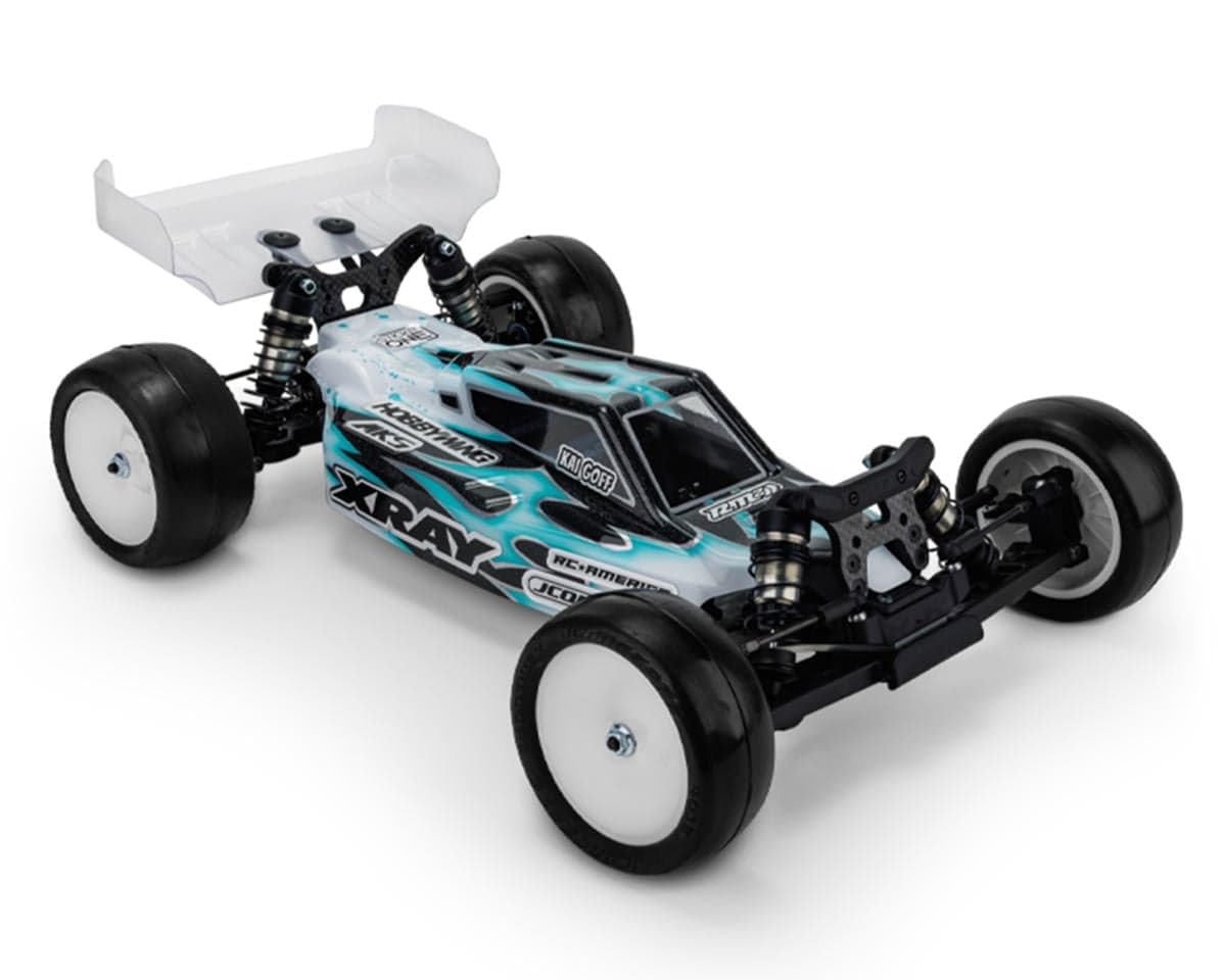 JConcepts XRAY XB2 2024 "F2" 1/10 Buggy Body (Clear) (Light Weight) w/6.5" Aero Wing