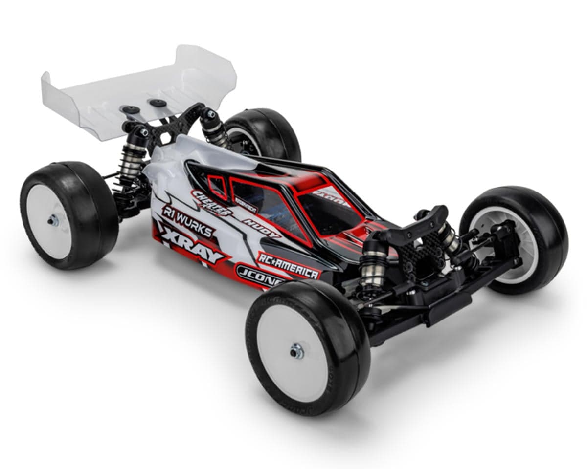 JConcepts XRAY XB2 2024 "P2" Buggy Body w/6.5" Aero Wing (Clear) (Light Weight)