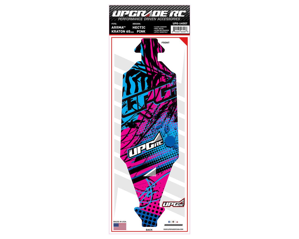 UpGrade RC Chassis Protector for Arrma® Kraton® 6S EXB (Hectic Pink) (1)