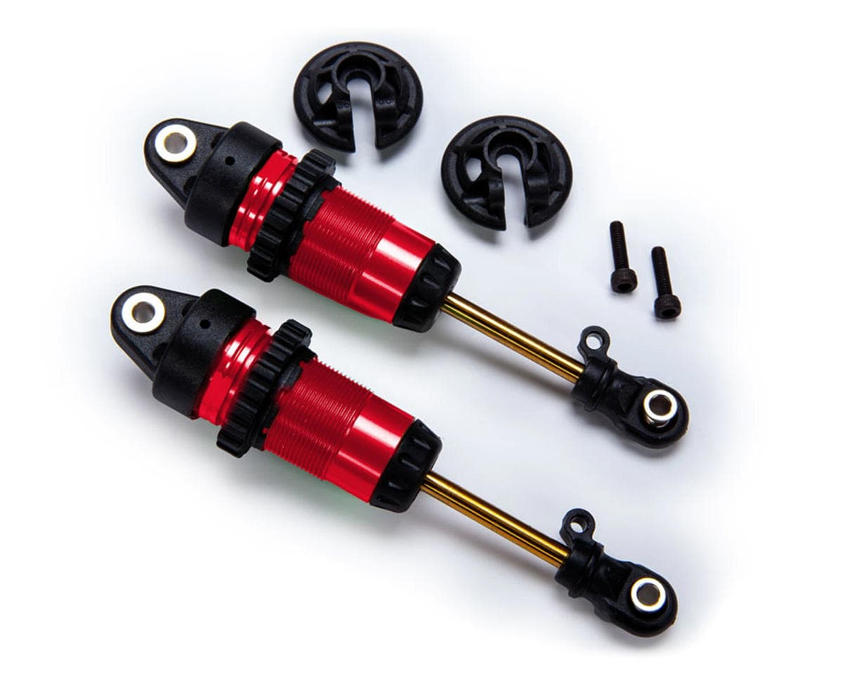 Traxxas 1/10 GTR Long Shocks w/Ti-Nitride Shafts (Red) (2)
