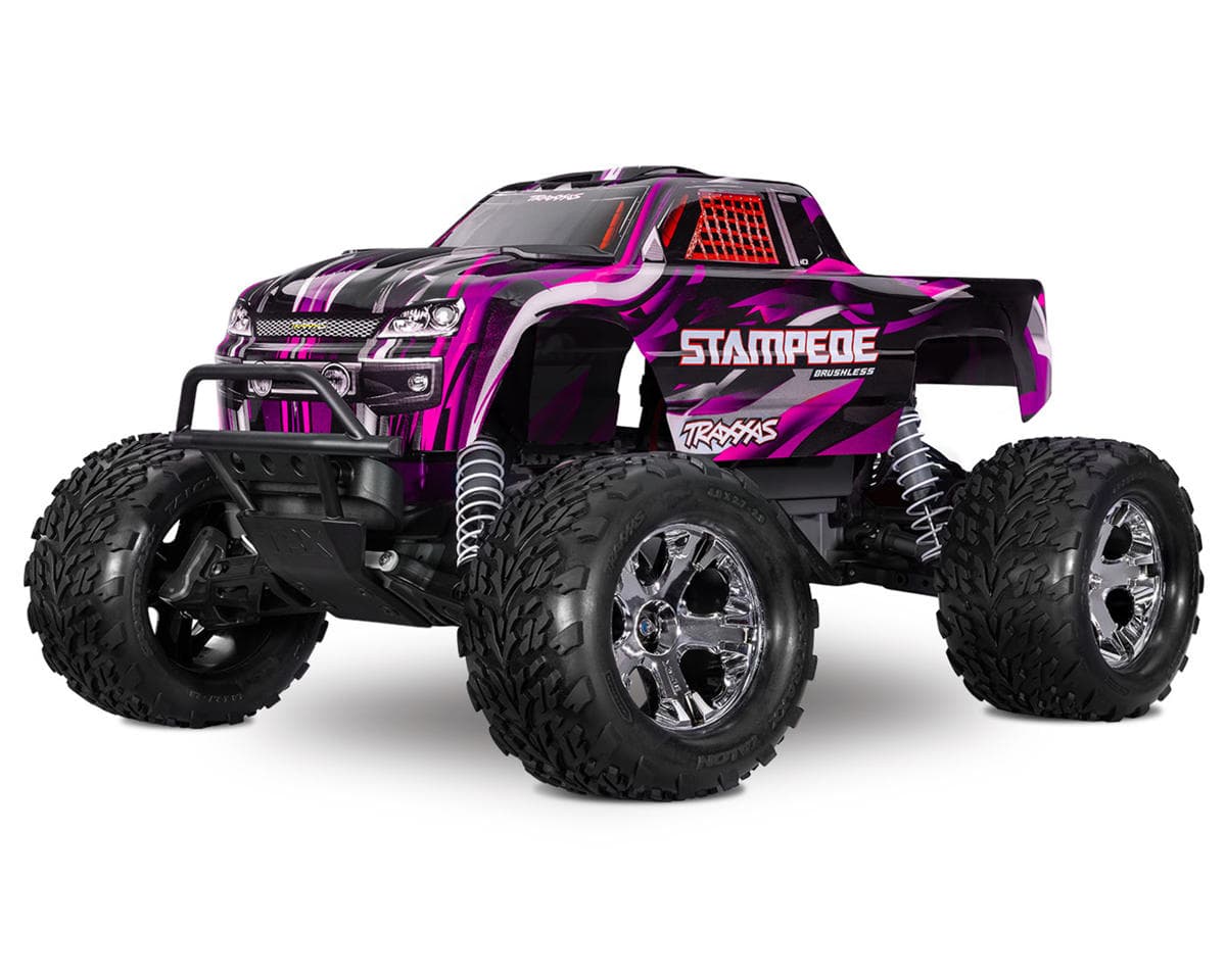 Traxxas Stampede BL-2s HD RTR 1/10 2WD Brushless Monster Truck (Pink) w/BL-2s ESC & TQ 2.4GHz Radio