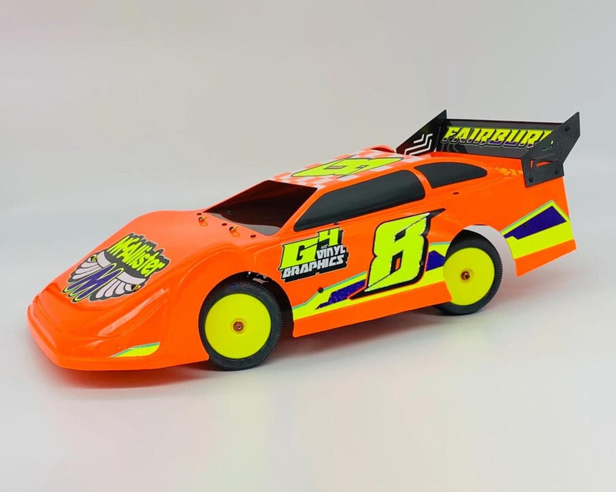 McAllister Racing Fairbury 1/10 Late Model Body (Clear) (.030) w/Decking Kit