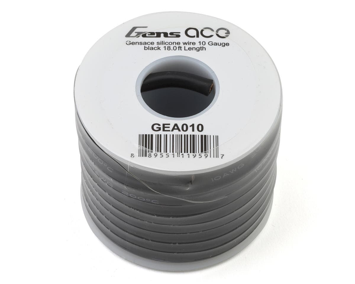 Gens Ace Silicone Wire (10AWG) (Black) (18.4 ft.)