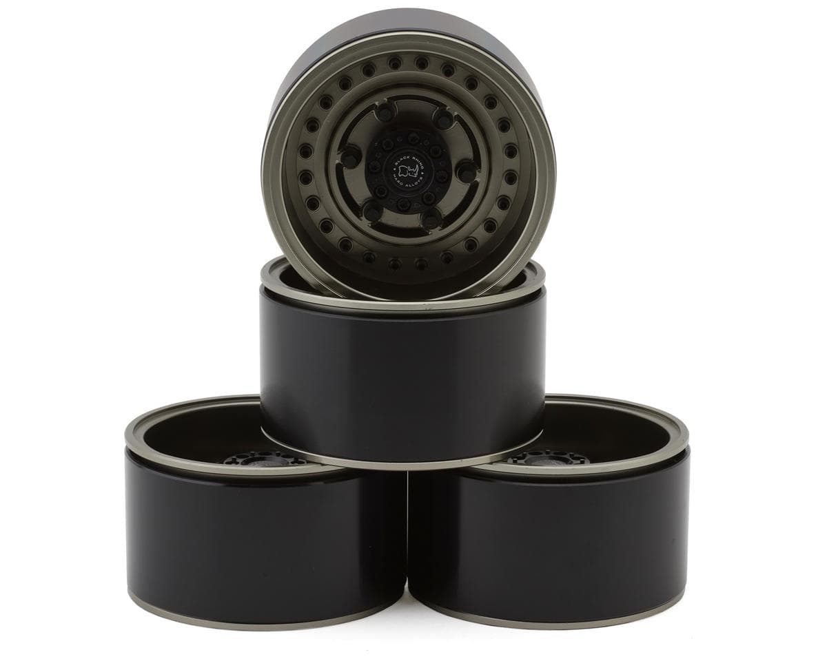 RC4WD Black Rhino Armory Internal Beadlock Deep Dish 2.2" Aluminum Crawler Wheels w/12mm Hex (4) (Grey)