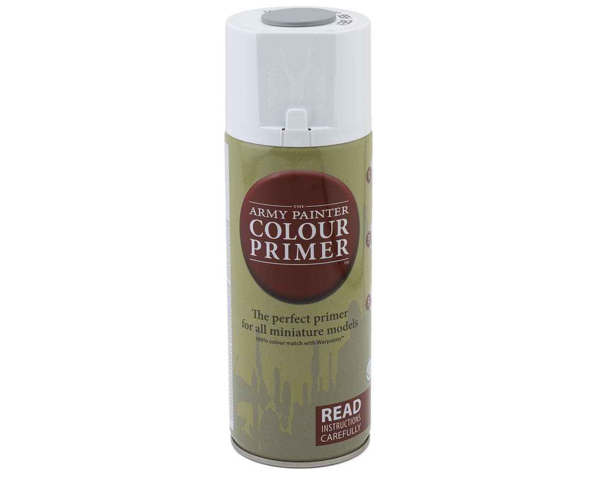 Army Painter Colour Primer Acrylic Hobby Paint Spray (Ash Grey) (400ml)