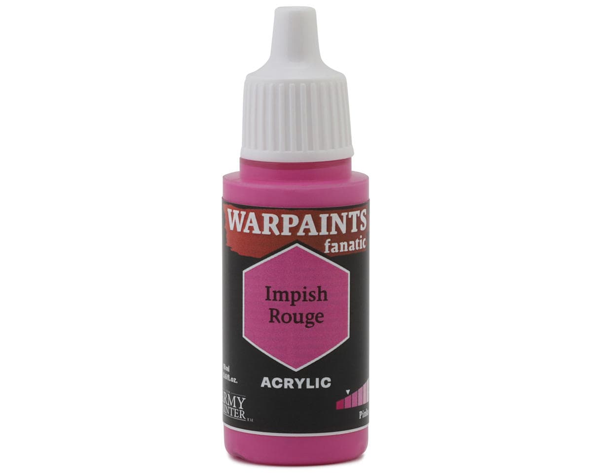 Army Painter Warpaints Fanatic Acrylic Hobby Paint (Impish Rouge) (18m)