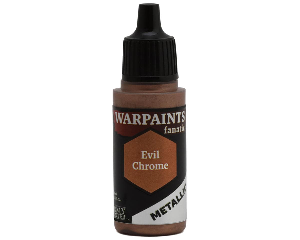 Army Painter Warpaints Fanatic Metallic Acrylic Hobby Paint (Evil Chrome)