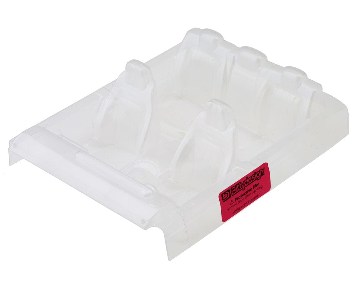 Bittydesign W464 1/10 Rock Crawler Body Pre-Trimmed Interior Cockpit (Clear)