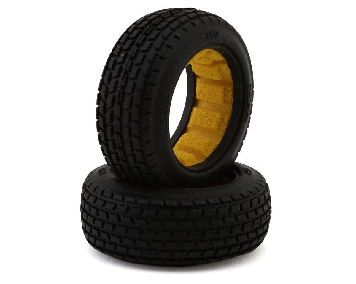 HackFab Losi Mini-B Blip Mini Front Oval Tires (2) (Soft) w/Closed Cell Foam Inserts