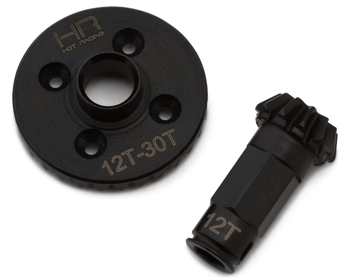 Hot Racing Arrma Grom Rear Steel Helical Differential Ring & Pinion Gears Set (30/12T)