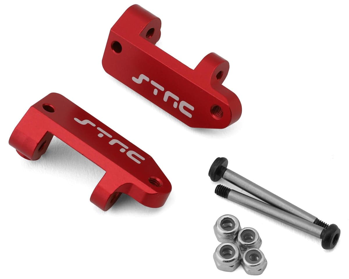 ST Racing Concepts Aluminum Front Caster Blocks for Traxxas Slash Modified (Red) (2)