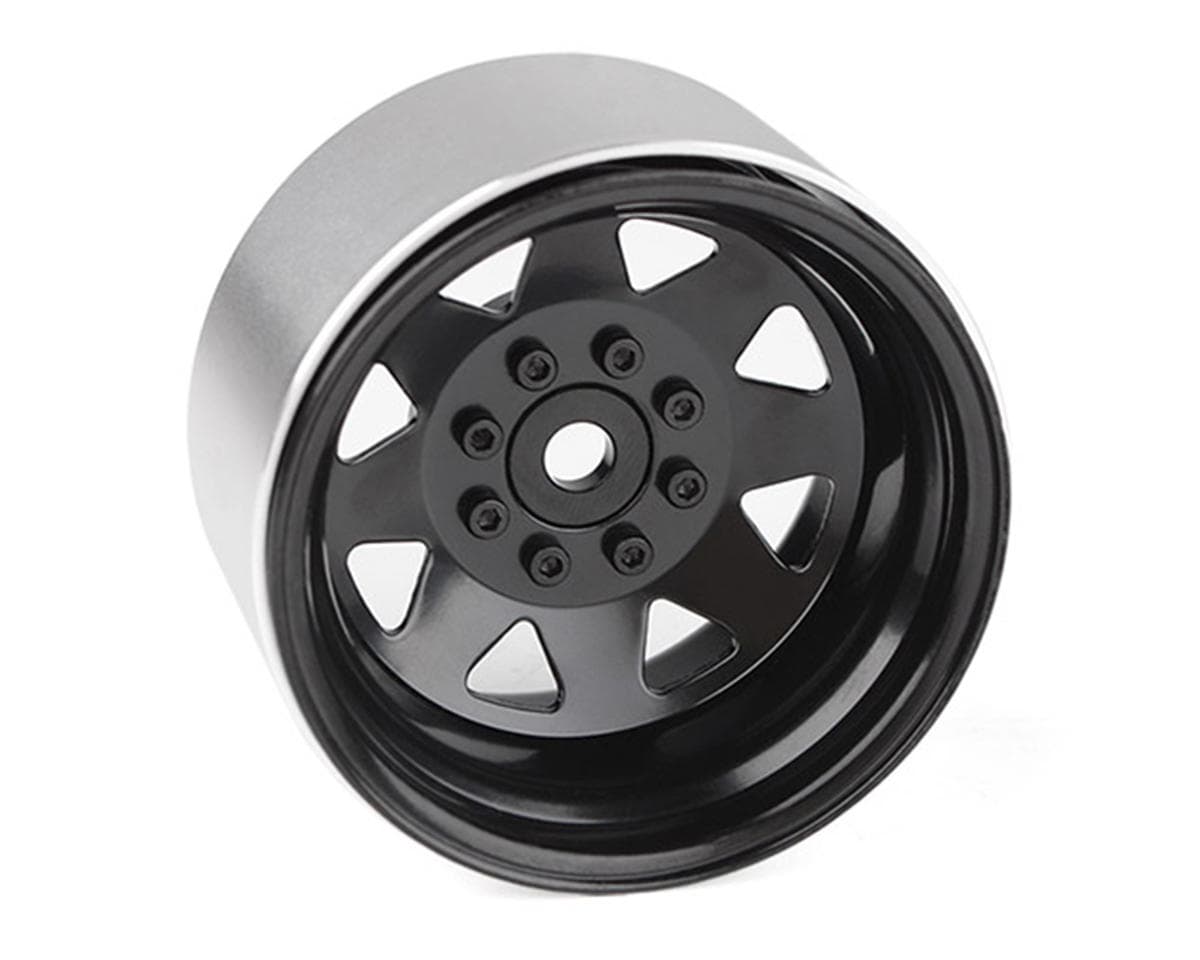 RC4WD 8 Lug Deep Dish Wagon 1.9" Steel Stamped Beadlock Crawler Wheels (Black) (4)