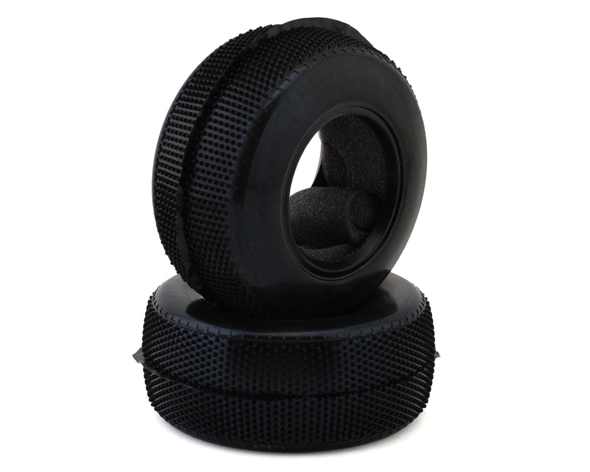 Raw Speed RC Rewind 1/10 Short Course Carpet Tires (2) (Soft) w/Foam Inserts