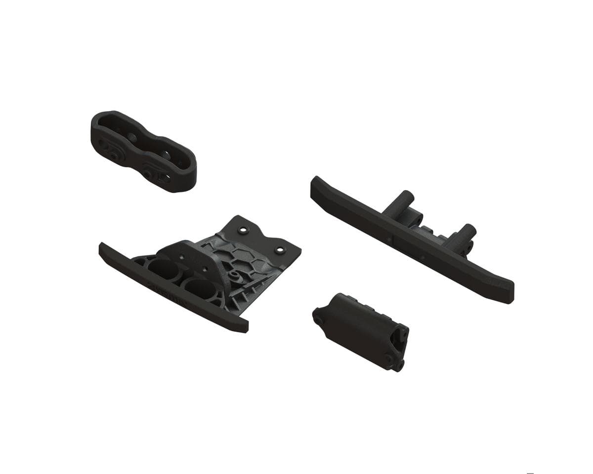 Arrma Vorteks 2WD Lower Skid And Bumper Set (Black)
