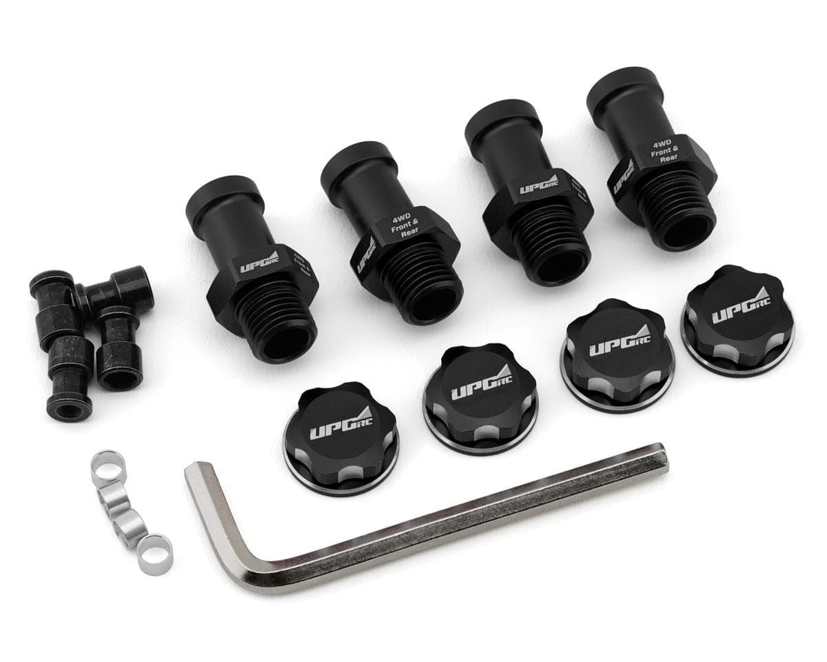 UpGrade RC Aluminum 17mm Hex Conversion for Traxxas® Stampede® 4X4 (Black) Direct Fit w/UpGrade RC 2.8" Tires