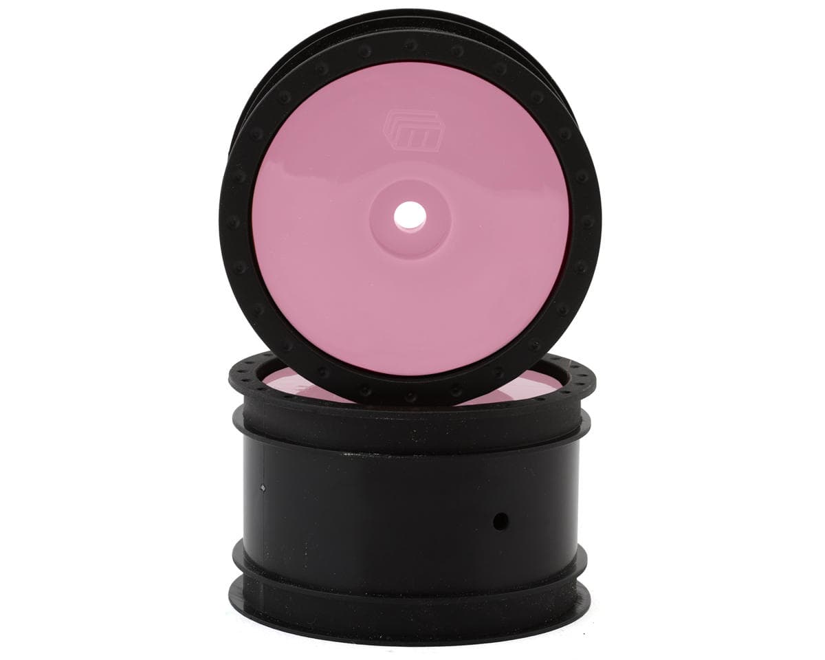 Whitz Racing Products 1/10 Whiplash Rear 2.2" Sprint Car Wheels (Pink) (2) (12mm Hex)
