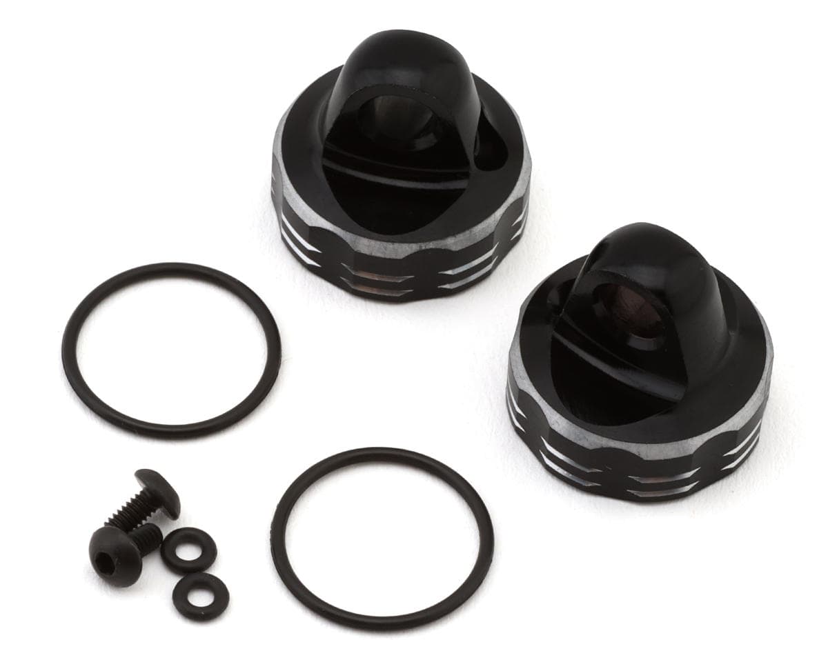 Yokomo Rookie Off-Road Aluminum Emulsion Shock Caps (2) for RO Series Plastic Shocks