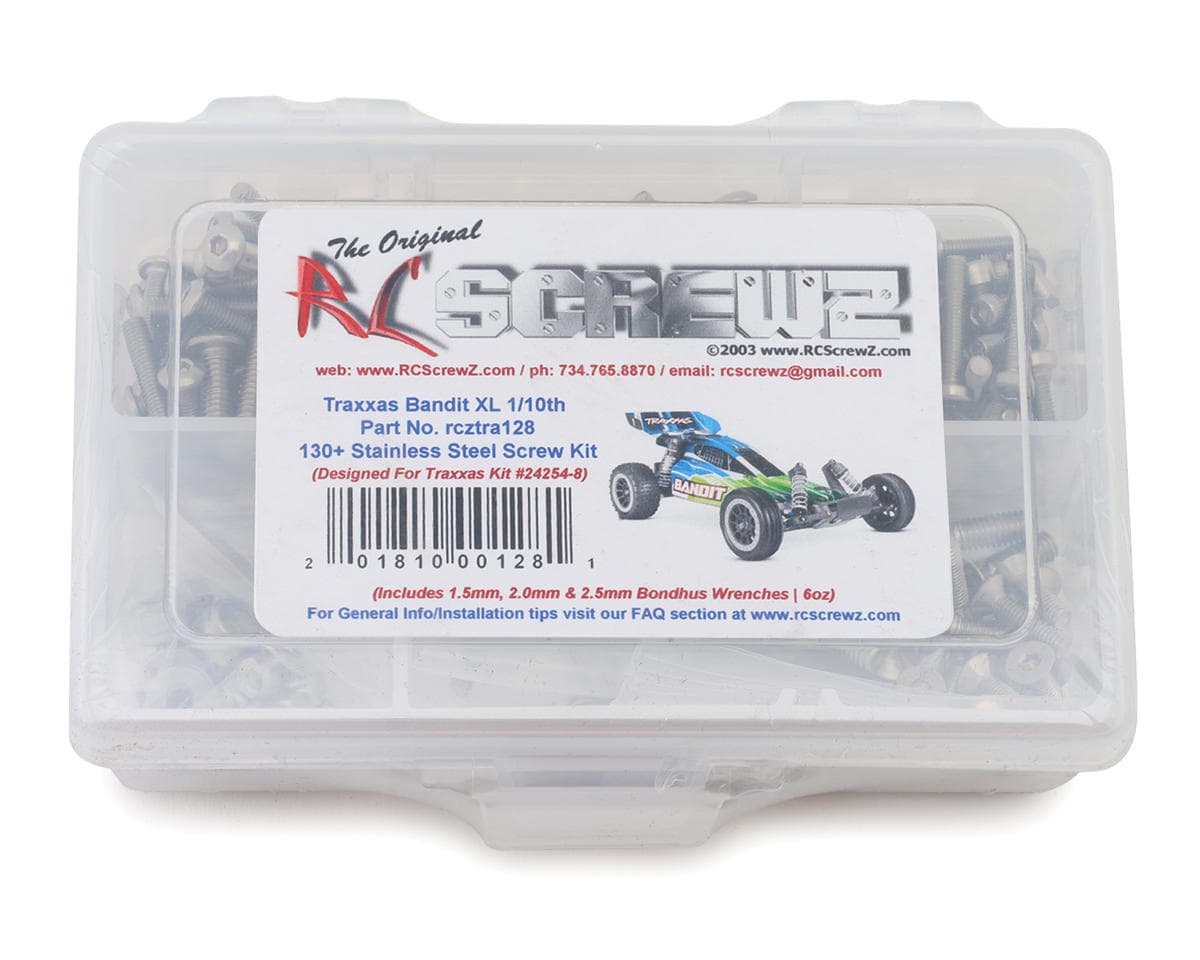 RC Screwz Stainless Steel Screw Kit for Traxxas® Bandit® 1/10 2WD Buggy (TRA24254-8)