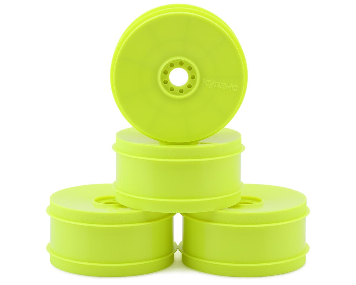Kyosho MP9 TKI4 1/8 Off Road Dish Wheels (Yellow) (4)