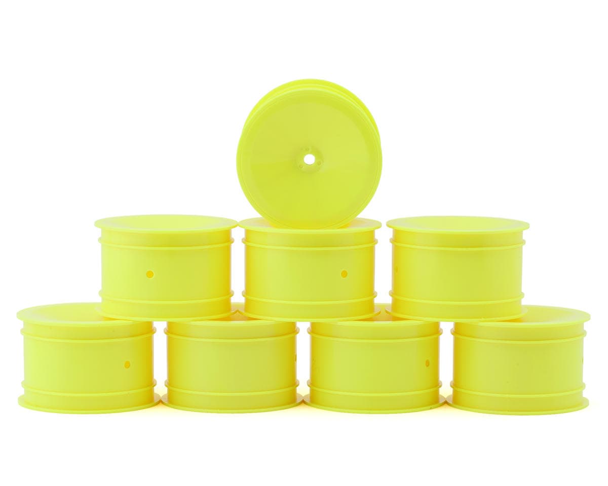Mugen Seiki 2.2 Rear Buggy Wheels (Yellow) (8) (12mm Hex)
