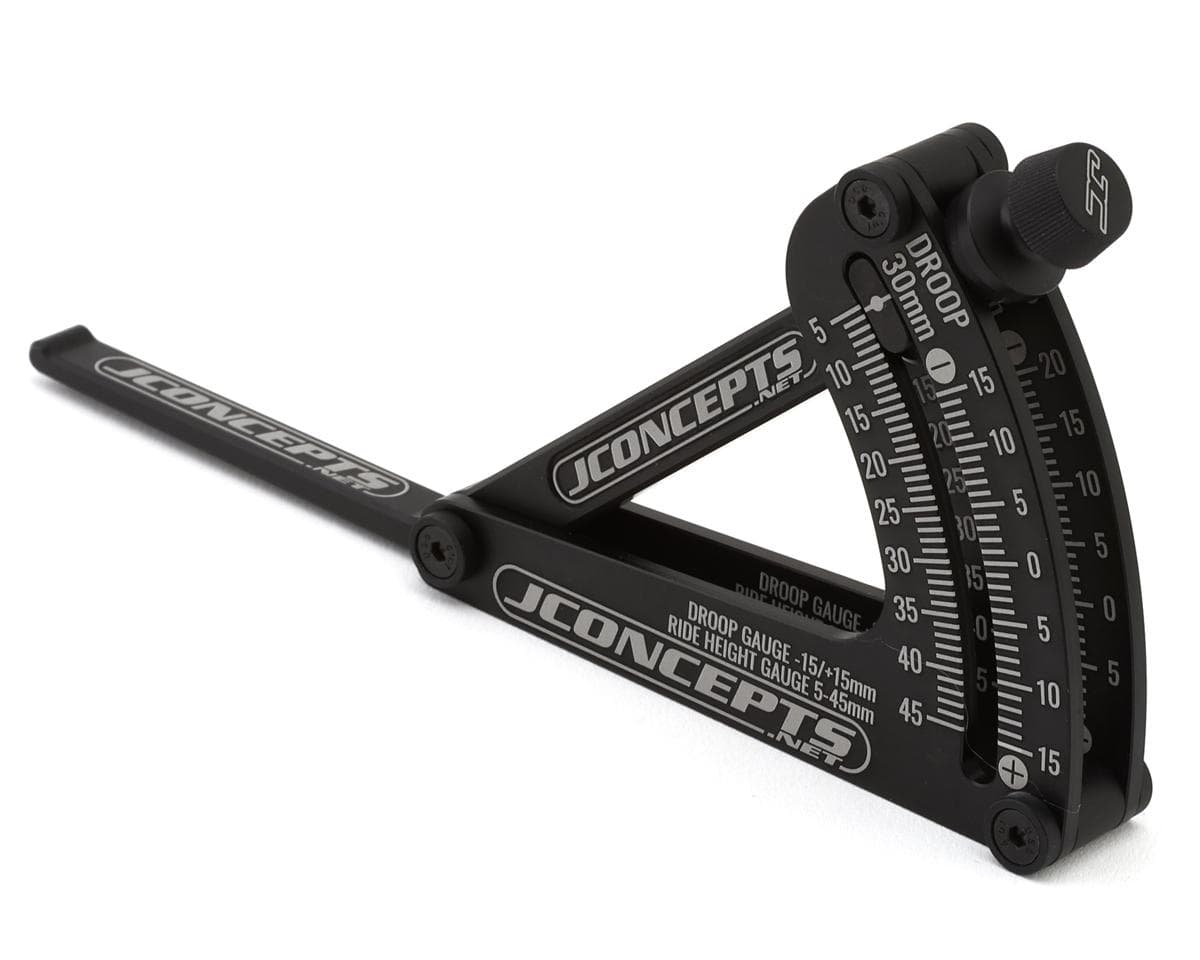 JConcepts 1/10 & 1/8 Off-Road Floating Ride-Height & Droop Gauge (Black)