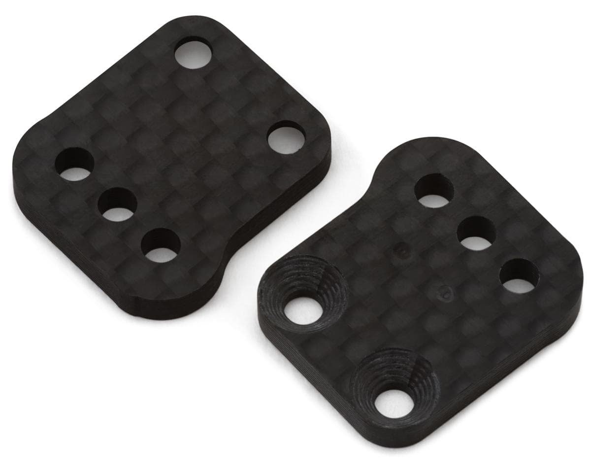 XRAY XB8 Carbon Fiber Rear Aluminum Hub Uprights (2mm Lower Camber Link) (1+1) (2)