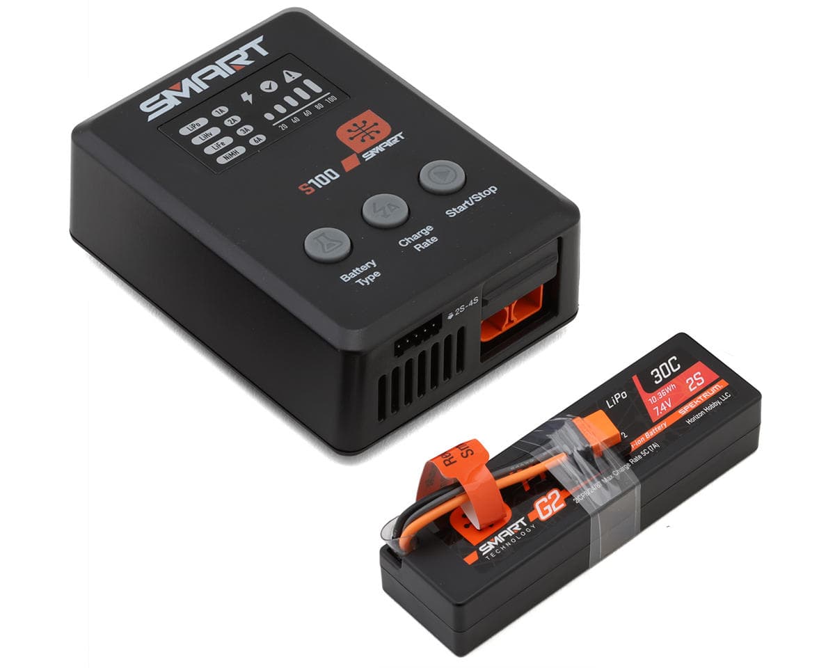 Spektrum RC Smart PowerStage Surface Bundle w/2S Smart 30C LiPo Battery (1400mAh) (IC2)