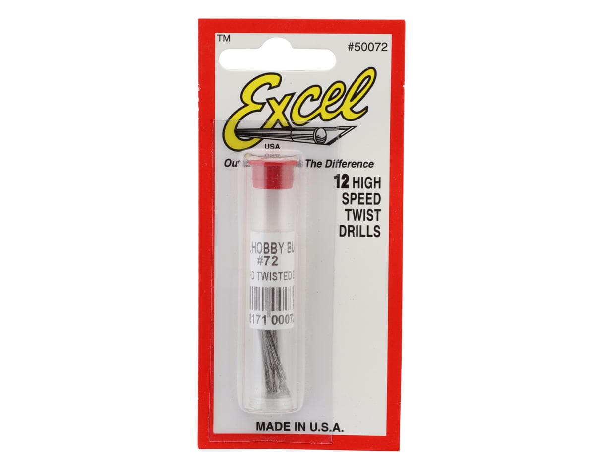 Excel High-Speed Twist Drill Bit Set (12) (#72)
