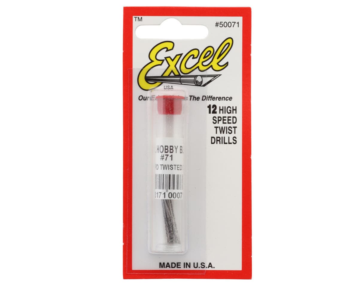 Excel High-Speed Twist Drill Bit Set (12) (#71)