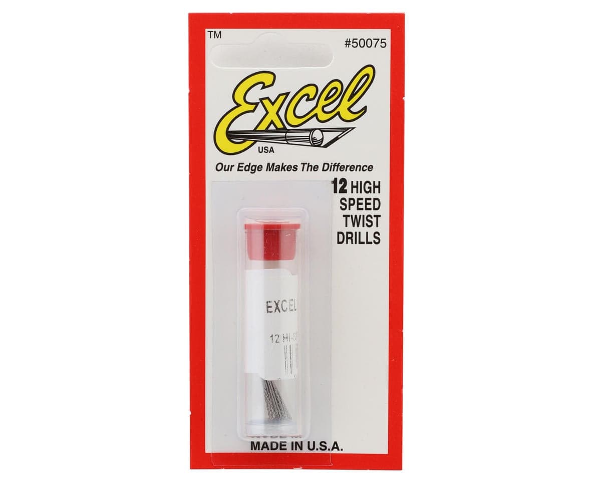 Excel High-Speed Twist Drill Bit Set (12) (#75)
