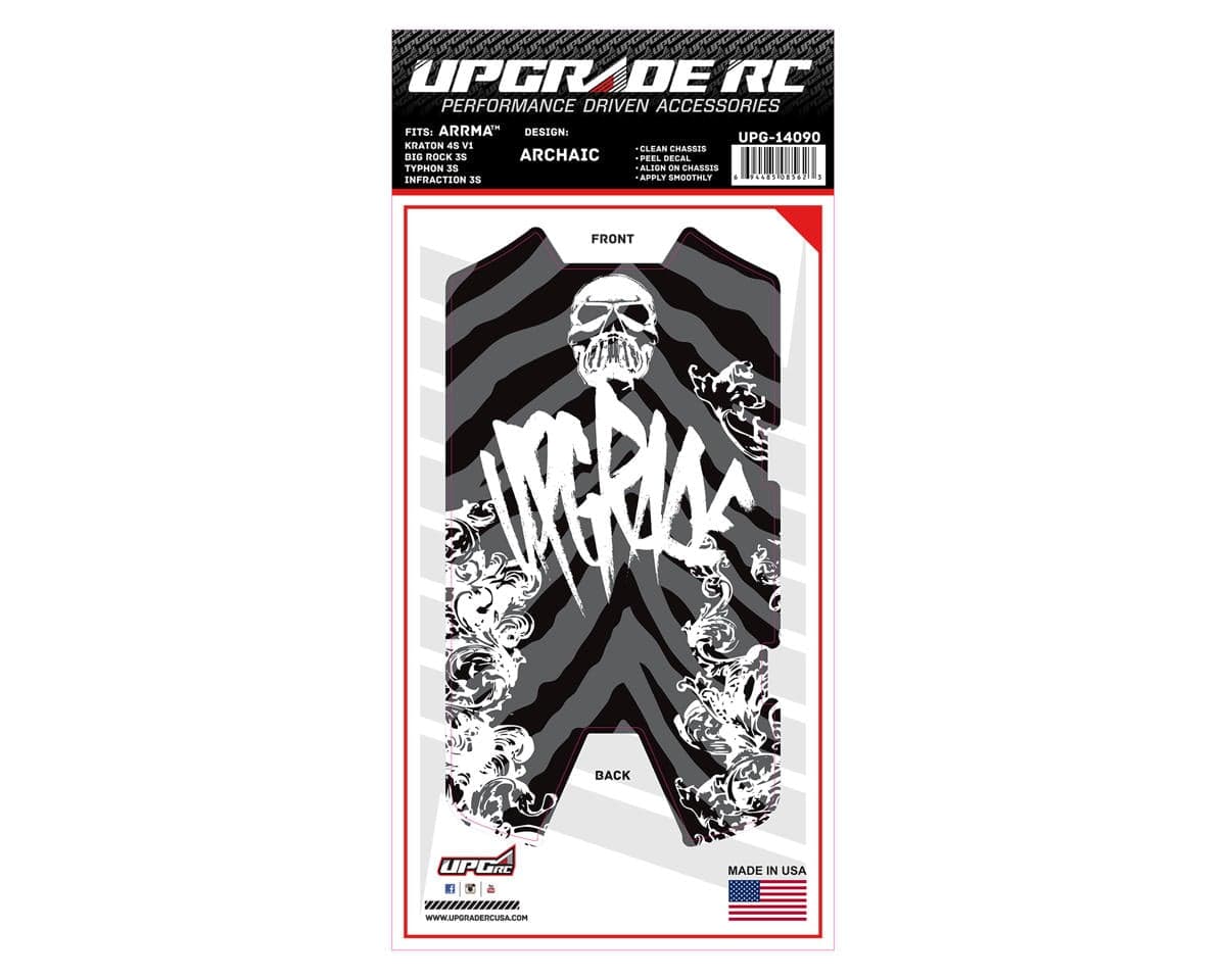 UpGrade RC Chassis Protector for Arrma® 3S (Archaic) (1) (Big Rock 3S/Typhon 3S/Infraction 3S)