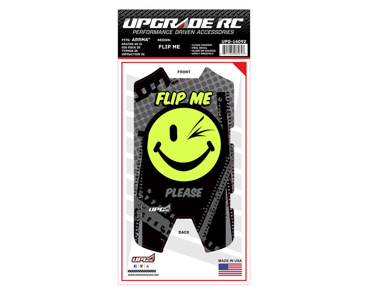 UpGrade RC Chassis Protector for Arrma® 3S (Flip Me) (1) (Big Rock 3S/Typhon 3S/Infraction 3S)