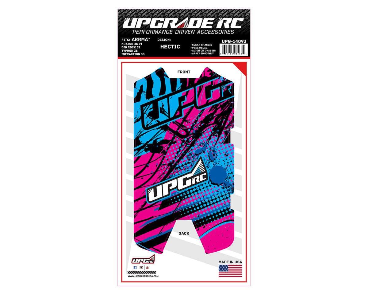 UpGrade RC Chassis Protector for Arrma® 3S (Hectic) (1) (Big Rock 3S/Typhon 3S/Infraction 3S)