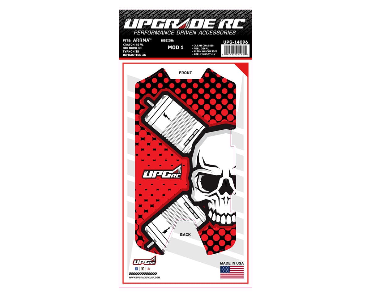 UpGrade RC Chassis Protector for Arrma® 3S (Mod 1) (1) (Big Rock 3S/Typhon 3S/Infraction 3S)