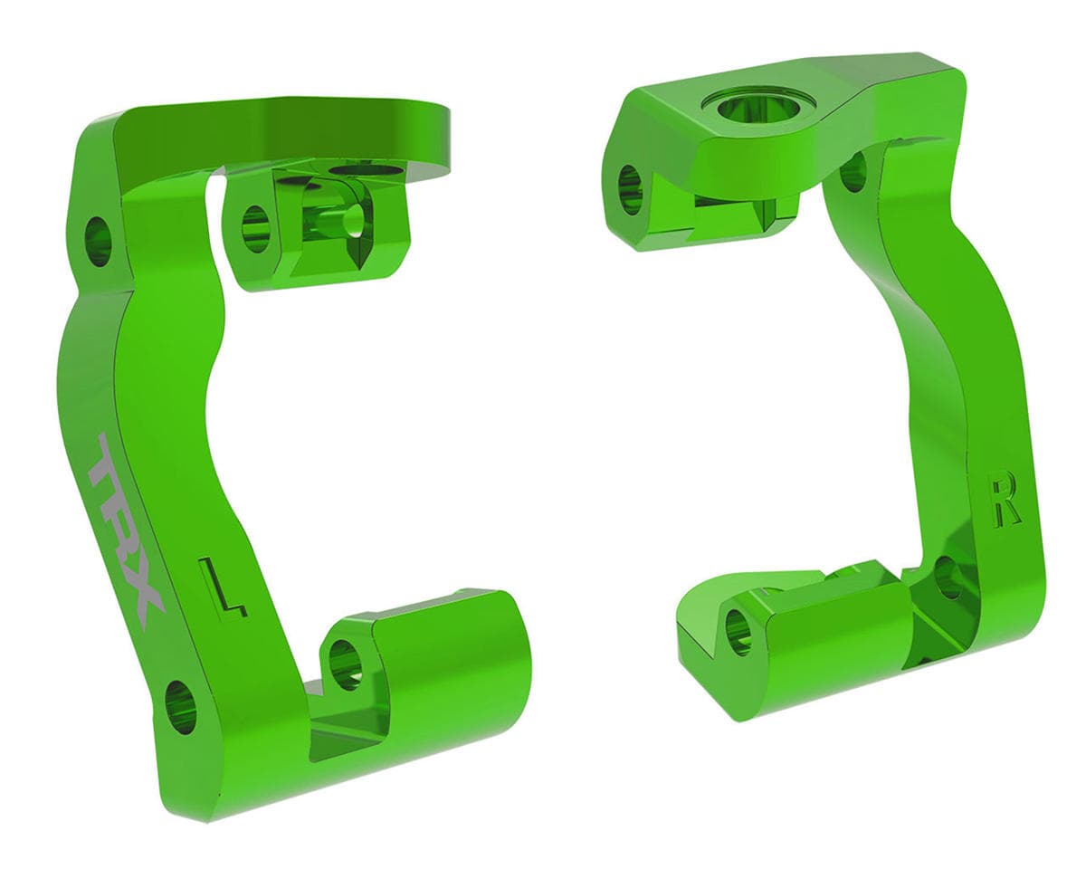 Traxxas Mini Maxx® Aluminum Caster Blocks (Green) (2)