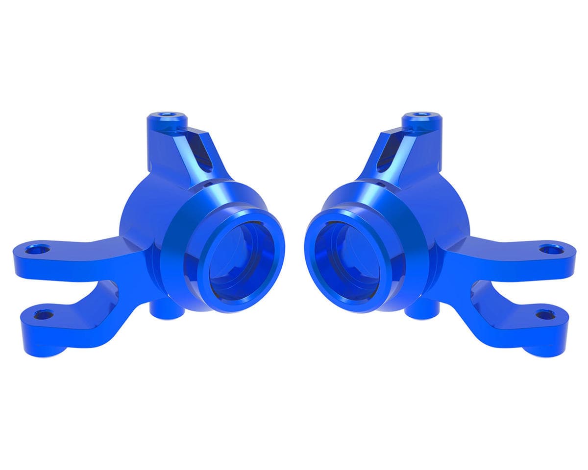 Traxxas Mini Maxx® Aluminum Steering Knuckles (Blue) (2)