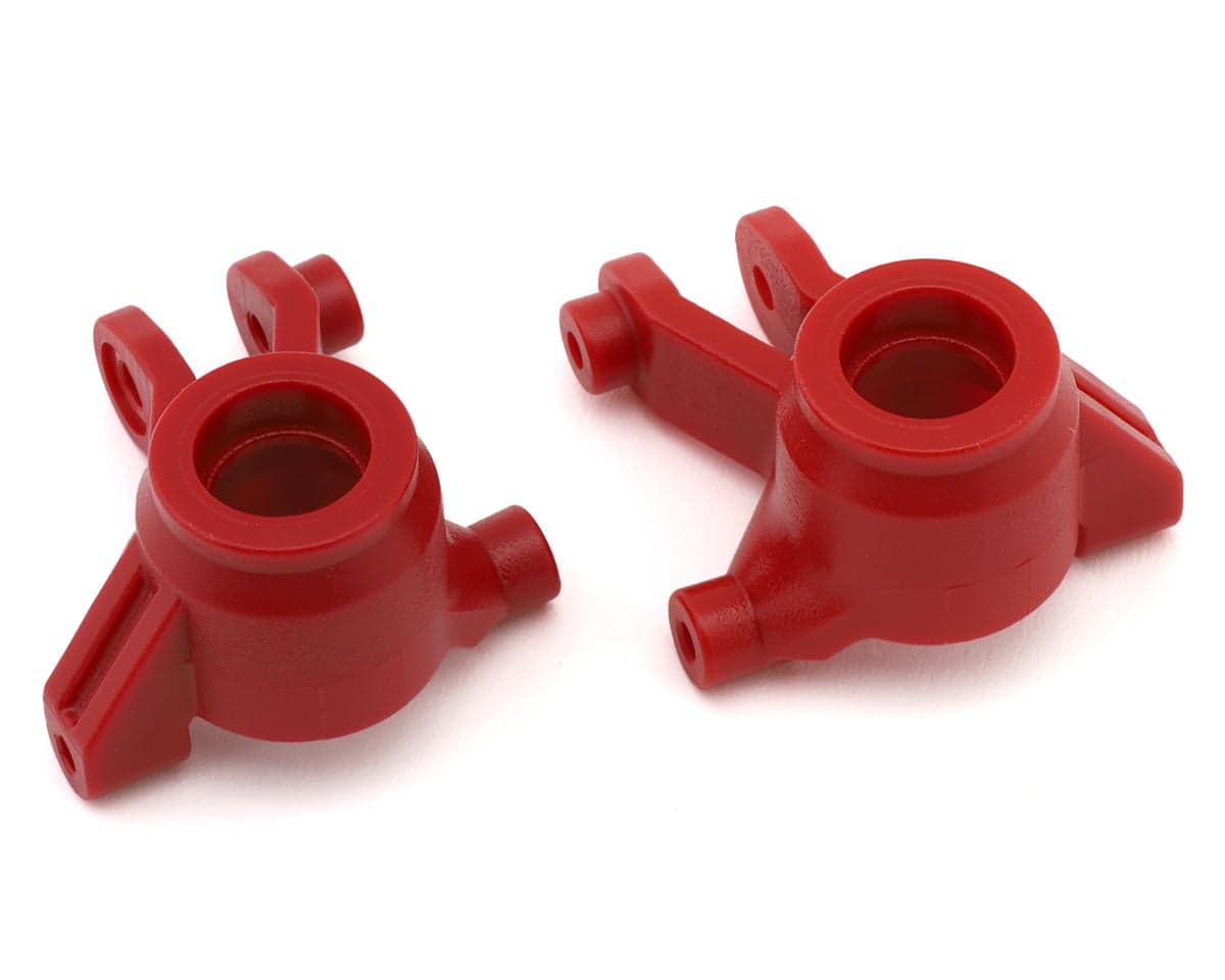 Traxxas Mini Maxx® Steering Knuckles (Red) (2)
