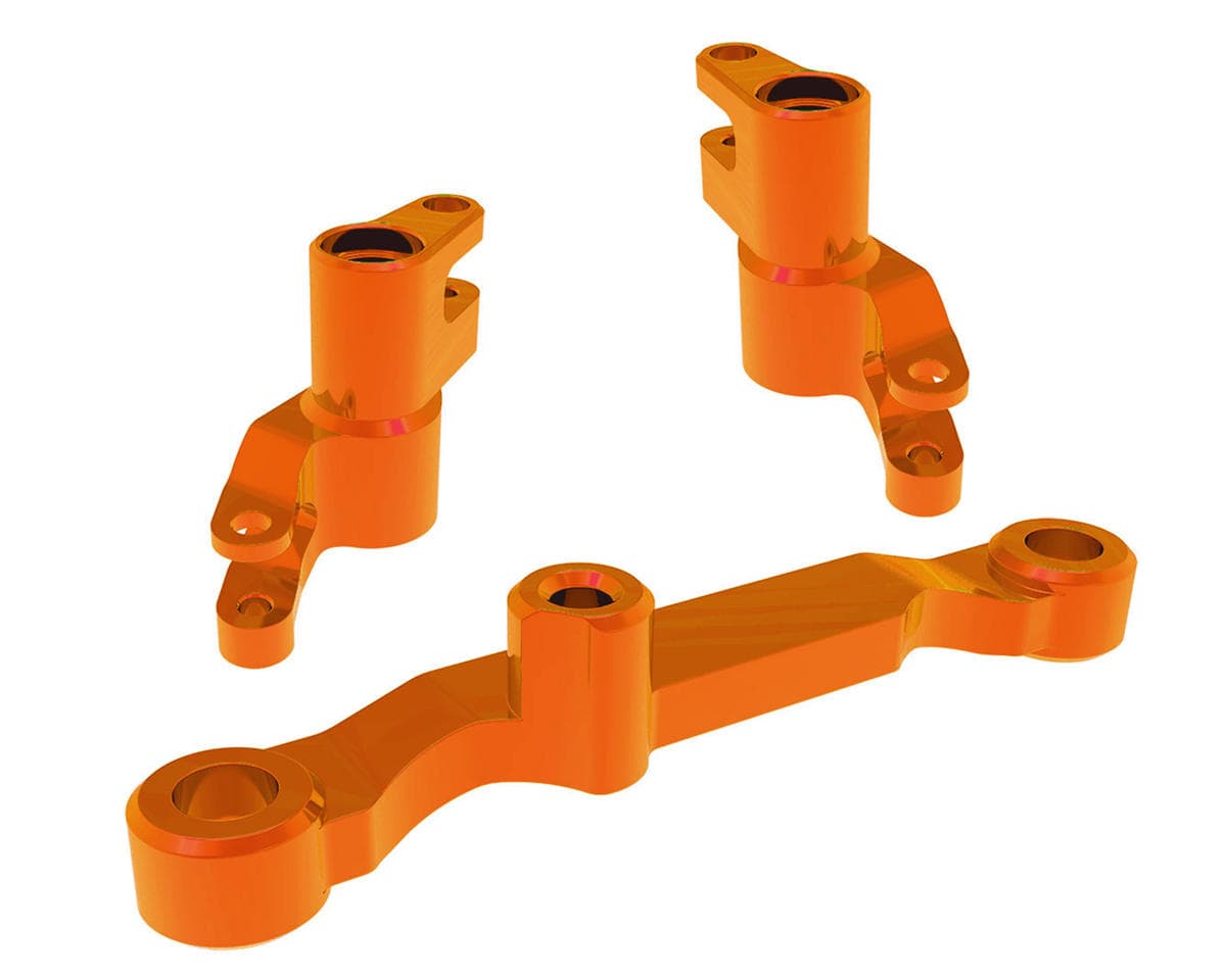 Traxxas Mini Maxx® Aluminum Steering Bellcrank Set (Orange)