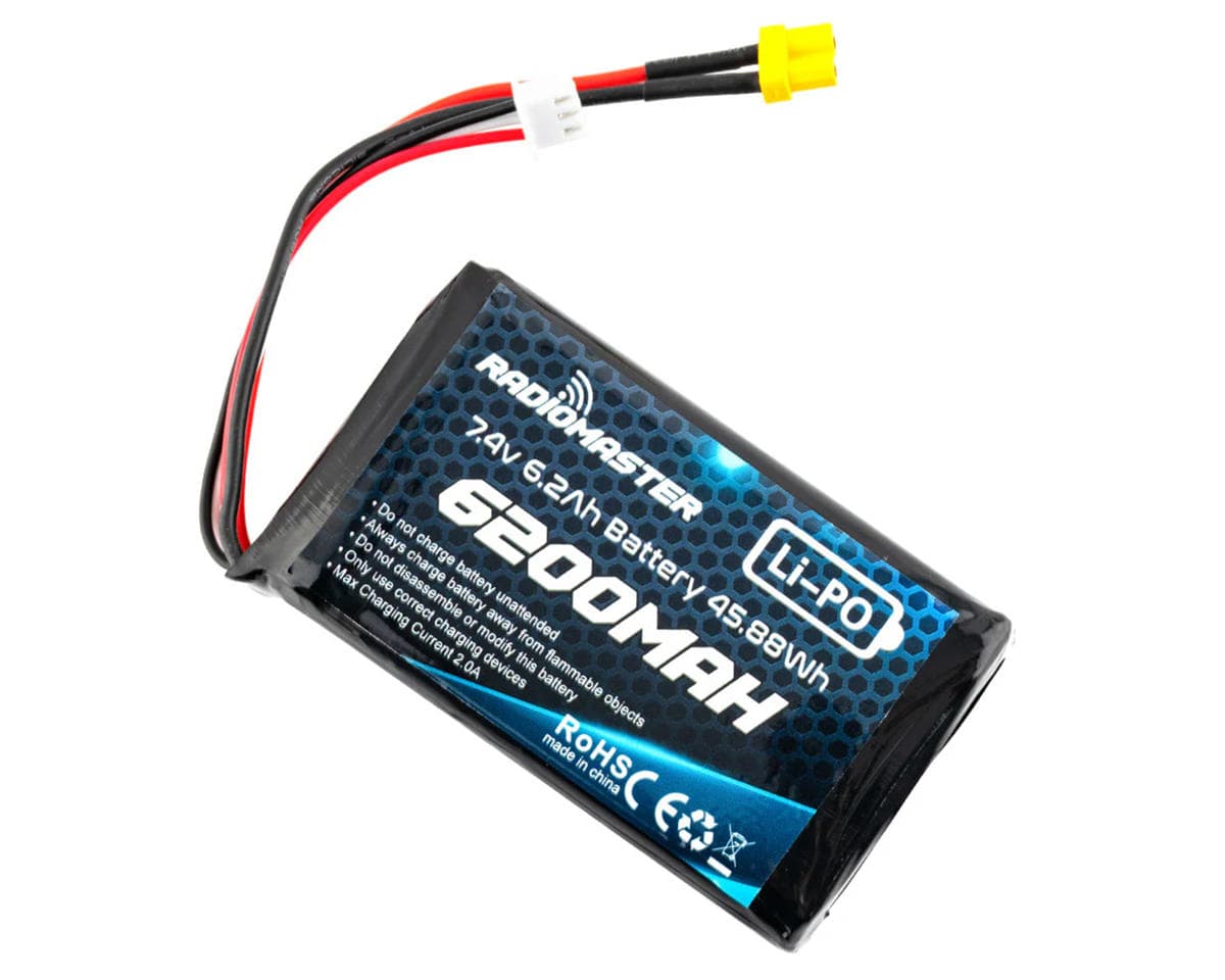 RadioMaster LiPo Transmitter Battery (TX16S/Boxer) (7.4V/6200mAh) w/XT30