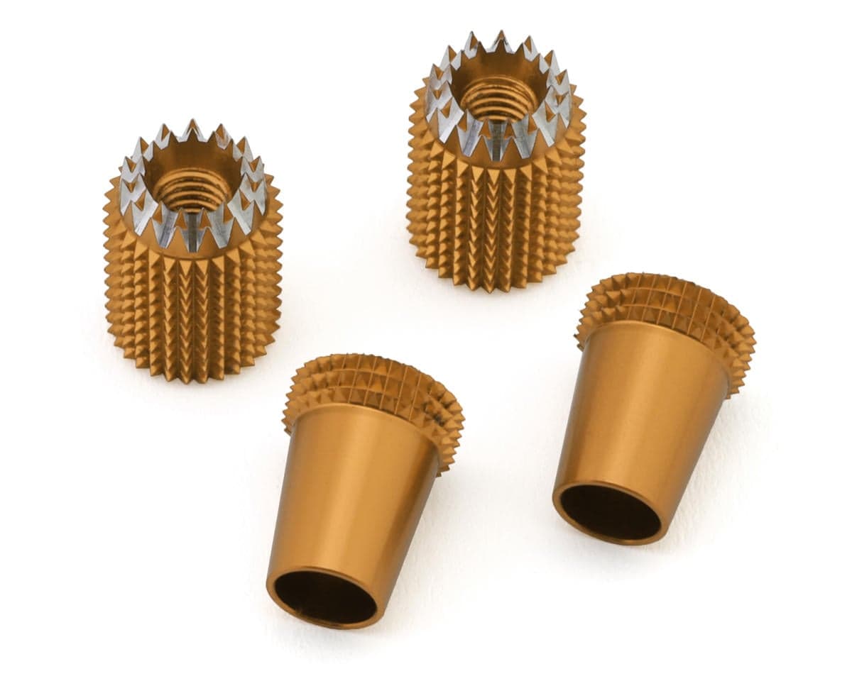 RadioMaster Sticky 360 Gimbal Stick Ends for AG01/AG01-V Gimbals (4mm Thread) (Gold)