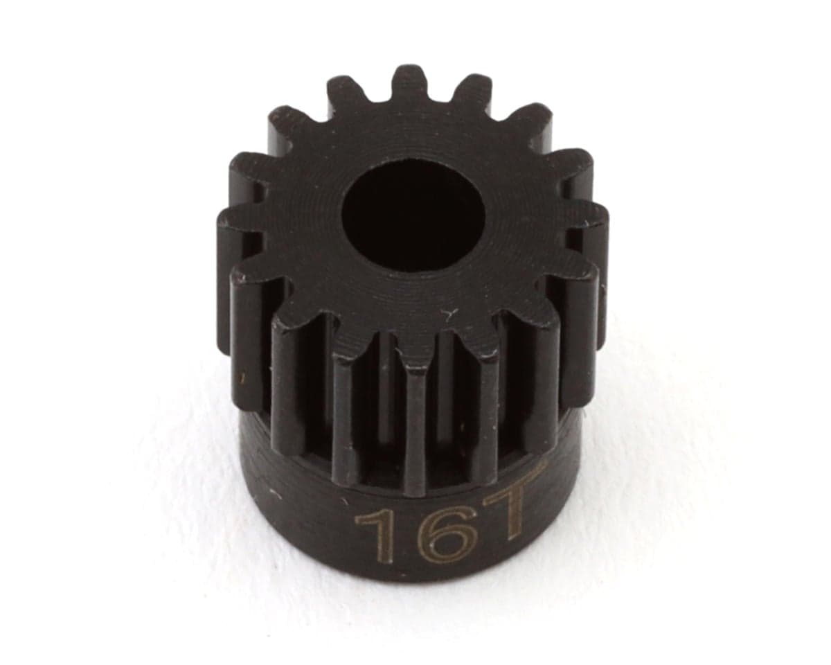 Hot Racing Mod 0.5 Hard Blackened Steel Pinion Gear (3.17mm Bore) (16T)
