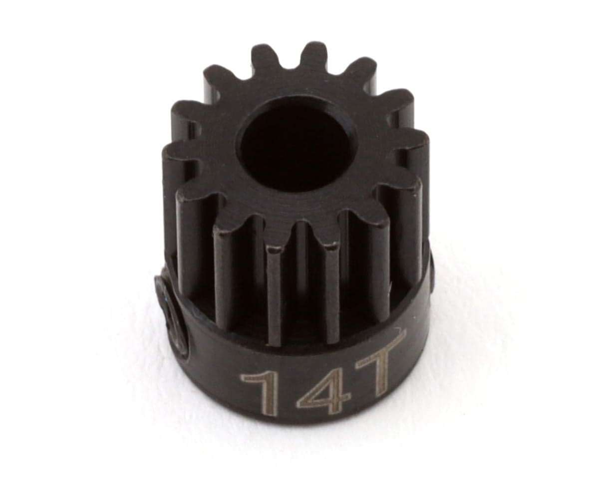 Hot Racing Mod 0.5 Hard Blackened Steel Pinion Gear (3.17mm Bore) (14T)