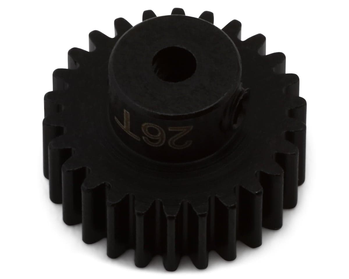 Hot Racing Mod 0.5 Hard Blackened Steel Pinion Gear (3.17mm Bore) (26T)