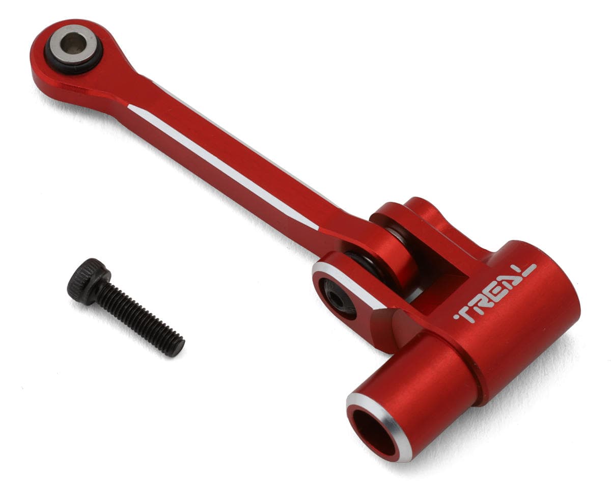 Treal Hobby 7075 Aluminum Servo Horn & Steering Drag Link for Traxxas® X-Maxx® (Red)