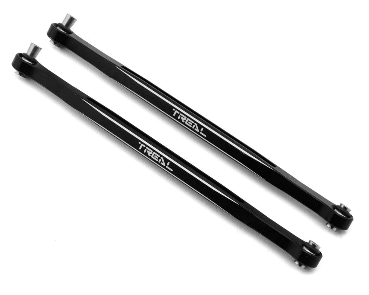Treal Hobby 7075 Aluminum Extended Steering Toe Link Set for Traxxas® X-Maxx® (Black) (2)