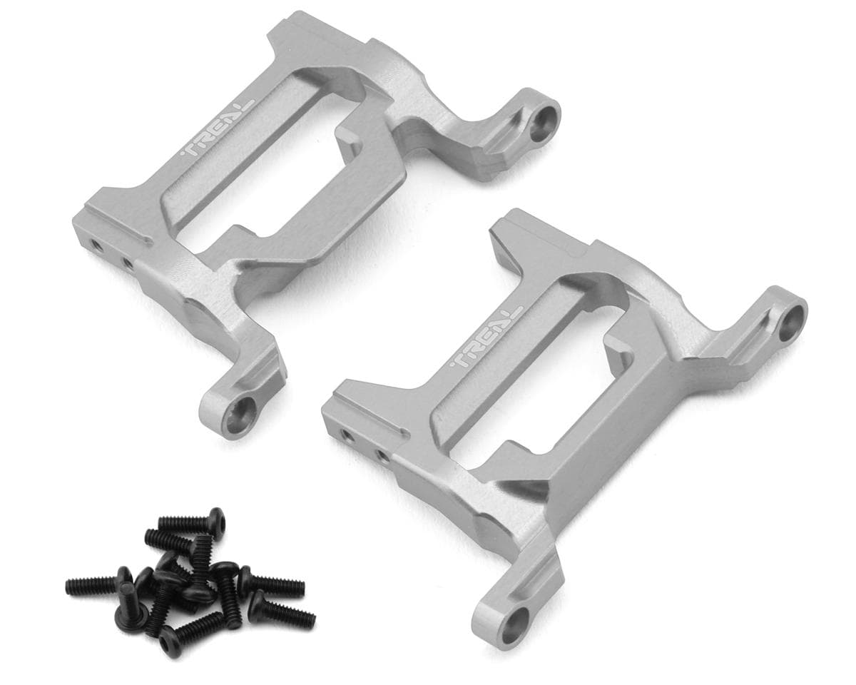 Treal Hobby 7075 Aluminum Bumper Mounts for Traxxas® TRX-4M® High Trail™ (Silver) (2) (Front/Rear)