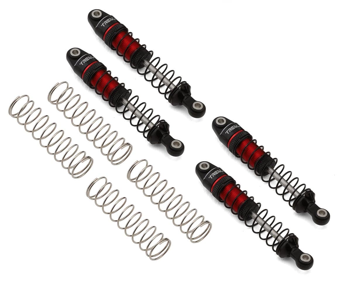 Treal Hobby 59mm Long Travel Shock Set for Traxxas TRX-4M® & TRX-4MT™ (Red) (4) (Front/Rear)