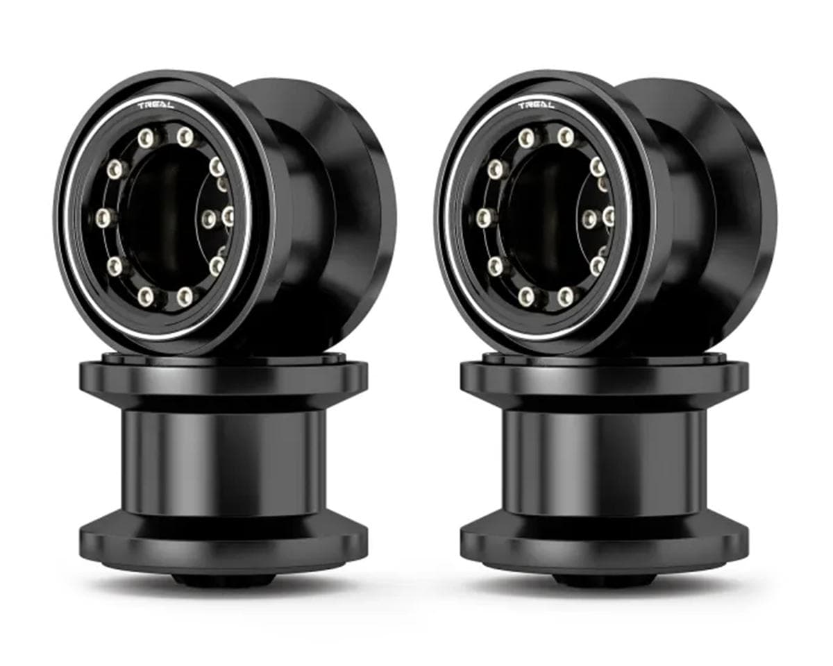 Treal Hobby 7075 Aluminum Beadlock Wheels for Traxxas® TRX-4MT™ (Black/Black) (4)