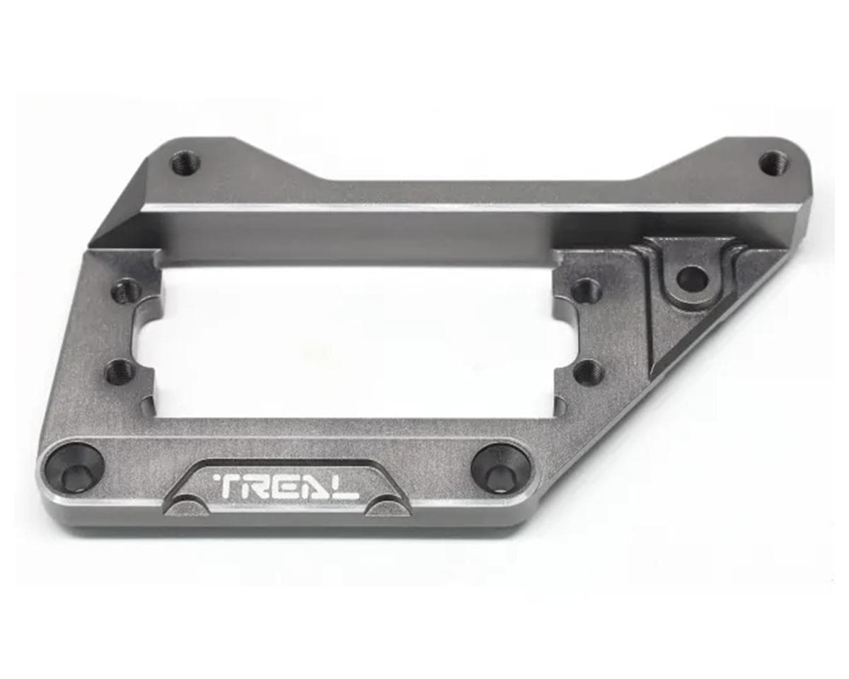 Treal Hobby Axial SCX10 Pro 7075 Aluminum Front 4-Link Servo Mount (Grey) (AMS)